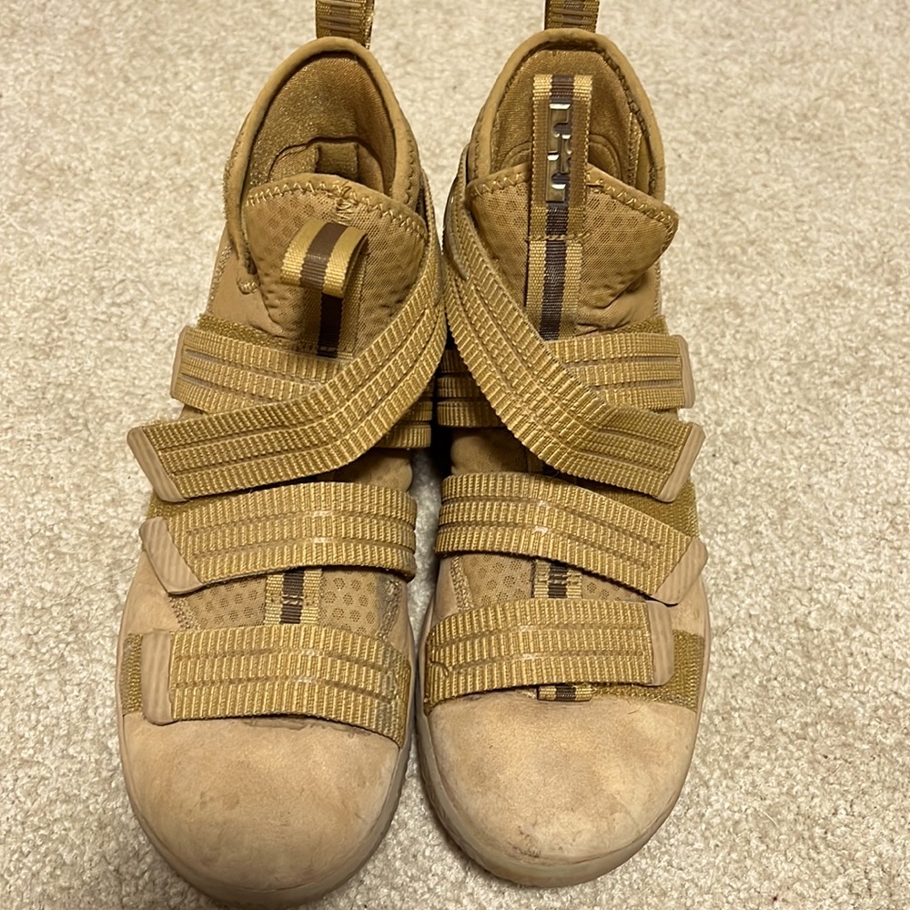 Tan Nike Lebrons some minor wear in great condition size 10